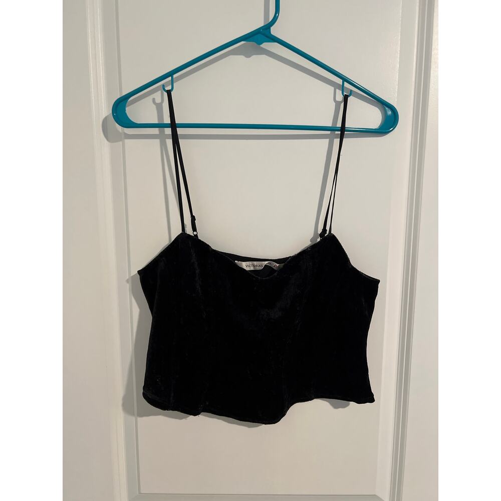 Victoria’s Secret velvet black tank top size medium